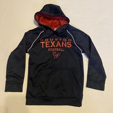 NFL Team Apparel Houston Texans Hoodie Youth Size Small 6/7 Navy Blue Red