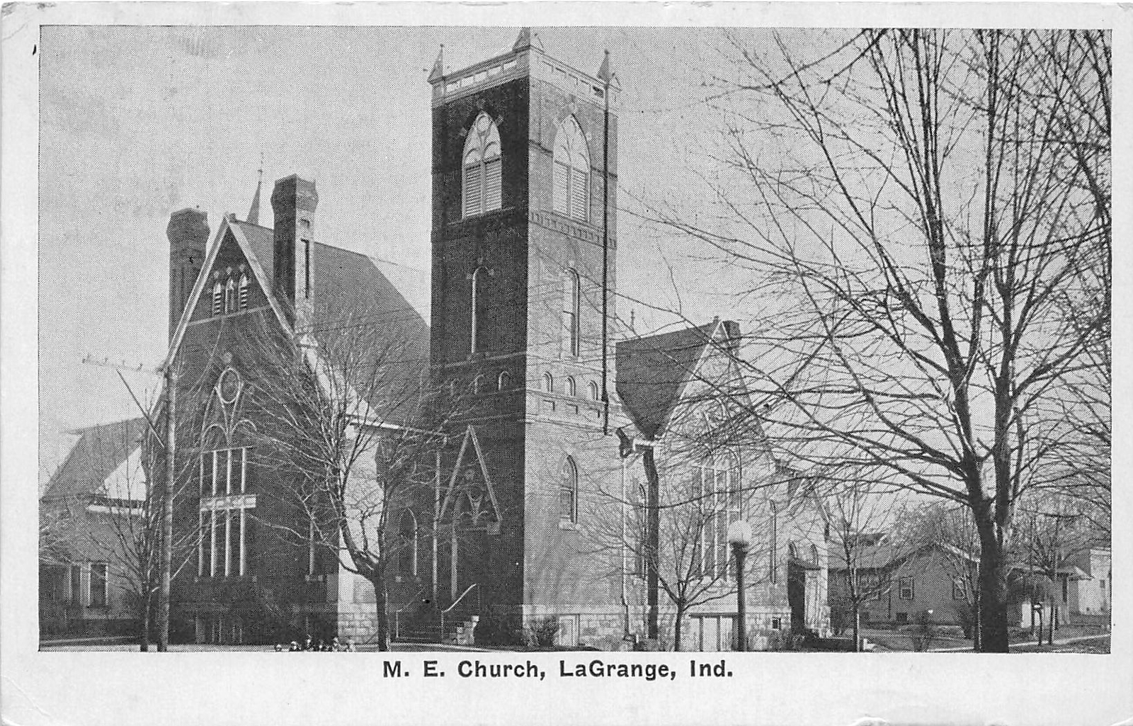 J49/ LaGrange Indiana Postcard c1920s M.E. Church Building 373 eBay