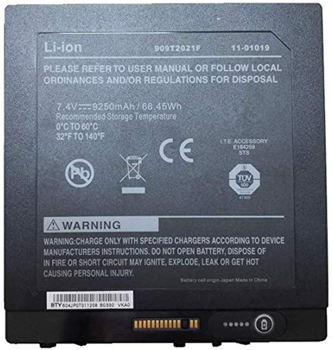 BTP-87W3 BTP-80W3 909T2021F Battery for Xplore XC6 iX104C3 iX104C4