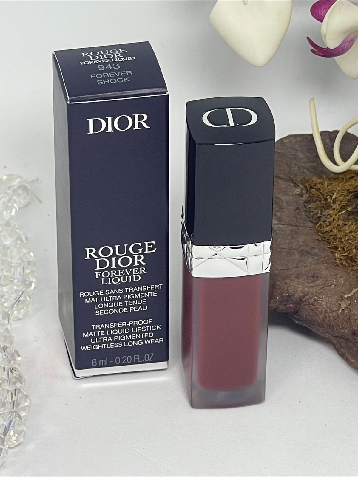 Dior Rouge Forever Liquid Matte Lipstick 943 Forever Shock New In Box-image