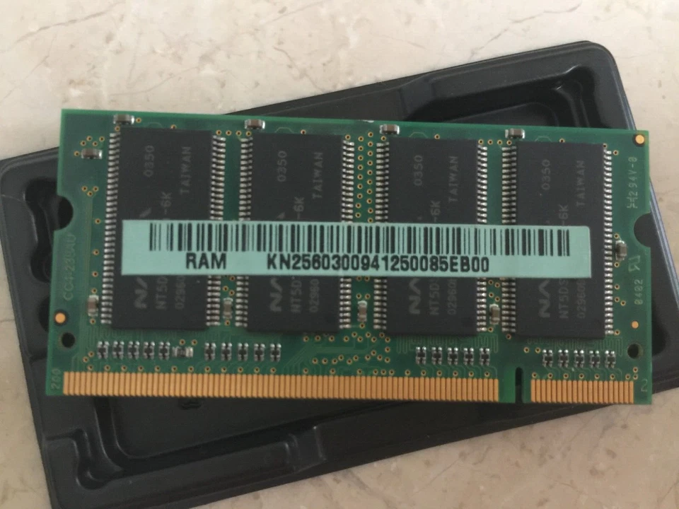 Nanya 256MB 200pin DDR PC2700 333MHZ Ram Memory for Laptop (NT256D64SH8BAGM6K) - Image 2 of 2