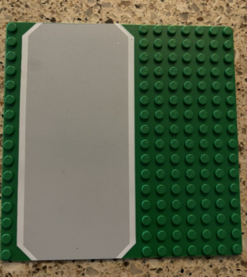 LEGO part 51595 30225 GREEN Baseplate 16x16 Road Driveway set 6426