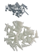 Plasterboard Fixings Nylon Self Drill Cavity Wall Anchor Rawl Plugs & Screws