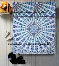 Indian Hippie Bed Cover Bedding Set Bohemian Tapestry Peacock Mandala Bed Sheet