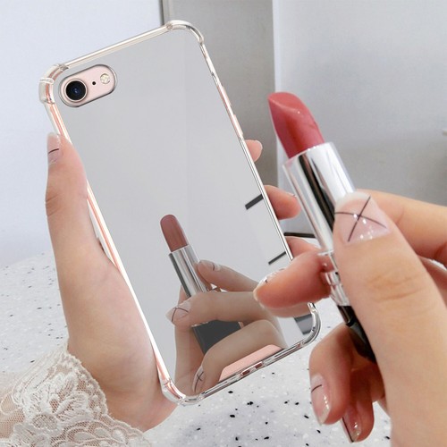 For iPhone 6 7 8 SE 2022 4.7" Case Girl Luxury Glitter Slim Mirror Makeup Case - Picture 17 of 20
