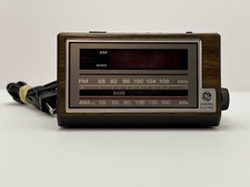 General Electric Digital AM FM Radio Alarm Clock Model 7-4601 Tested GE Vintage