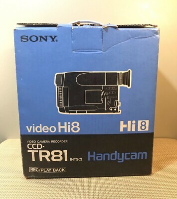  EMPTY BOX ONLY - Sony CCD-TR81 Handycam Video Hi8 Video Camera- EMPTY BOX ONLY 