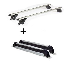 Skiträger Silver Ice+Dachträger KING1 für für Kia Cee'D EU/JD Sportswagon 5Tür a