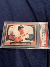 2004 BOWMAN HERITAGE #SG-MS BILL SKOWRON SIGNED SIGNS OF GLORY- Red Ink Psa DNA