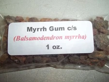 1 oz. Myrrh Gum Resin  (Balsamodendron myrrha)