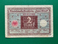 2 Mark 1920 DEUTSCHES REICH Darlehnskassenschein 33 P# 60