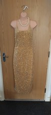 Marilyn Monroe Style Gold Dress Size 10