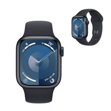 Apple Watch Series 9 GPS 41mm Midnight Aluminum Case with Sport Band M/L 2024 