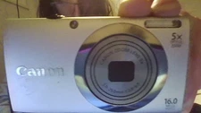 Canon PowerShot A2300 HD 16MP 5x Optical Zoom Digital Cam *No Charger* *Working*