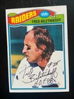 Fred Biletnikoff Autographed  1977 Topps Football Card #295 Raiders HOF