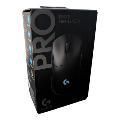 Logitech G PRO 2 LIGHTSPEED Kabellose Gaming-Maus Schwarz Brandneu Einzelhandelsverpackt