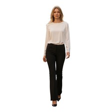 EXPRESS Columnist Elegant Bootcut Dress Pants Black Womens 2S 27x30 Work