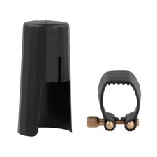 Clarinet Ligatures for Mouthpiece, PU Leather Mouthpiece Black
