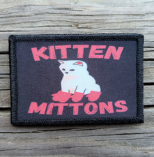 Kitten Mittons Morale Patch Hook and Loop Army Custom Tactical Funny 2A Gear