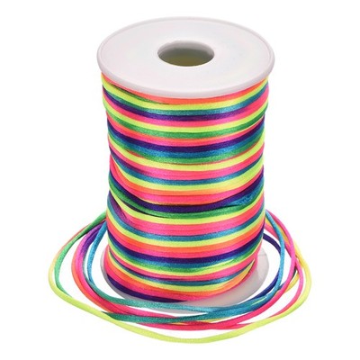 Nylon Satin Cord 2.5mm, 109 Yard Nylon String for Bracelet Multicolor