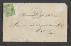 PARIS - FRONT LETTER WITH N° 20 USED PARIS STAR 7