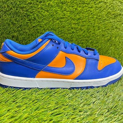 Nike Dunk Low Knicks Mens Size 11 Blue Orange Athletic Lifestyle Shoes Sneakers