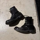 Vintage Vietnam Era Black Jump Boots Combat Military As Is RIPS Flaws USMC