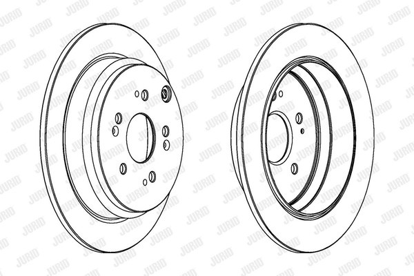 2X Bremsscheibe Coat+ Jurid 562884JC JC Schachtel FüR Honda CR 5 3 4 Dtec RE6-image