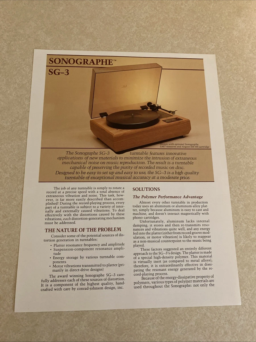 Conrad Johnson Vintage Audio & Video Electronics for sale | eBay