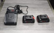  2 NEW BOSCH GBA18V40 CORE 4.0Ah 18V Li-Ion Compact Battery Packs w/Charger NEW