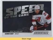 2024-25 Upper Deck Credentials Speed of the Game Rookies Seamus Casey READ z6b