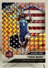 2020-21 Panini Mosaic National Pride Reactive Orange Prizm #259 Tyrese Maxey(RC)