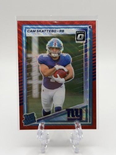 2025 Panini Optic - Rated Rookie Cam Skattebo #302 Optic Red Prizm