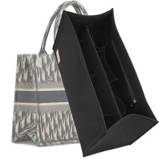 1 PC Bag Organizer Insert Tote For Book Tote Bags Medium Felt Liner Black