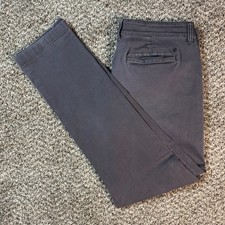 Lucky Brand 410 Athletic Chino Mens Size 33x32 Dark Gray Pants Tapered Leg