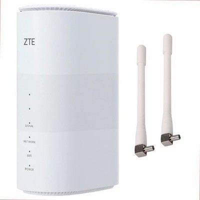 ENTSPERRT ZTE MC801A 5G WIFI 6 ROUTER 2,8GBPS RJ11 TEL PORT VPN + 2 x ANTENNEN