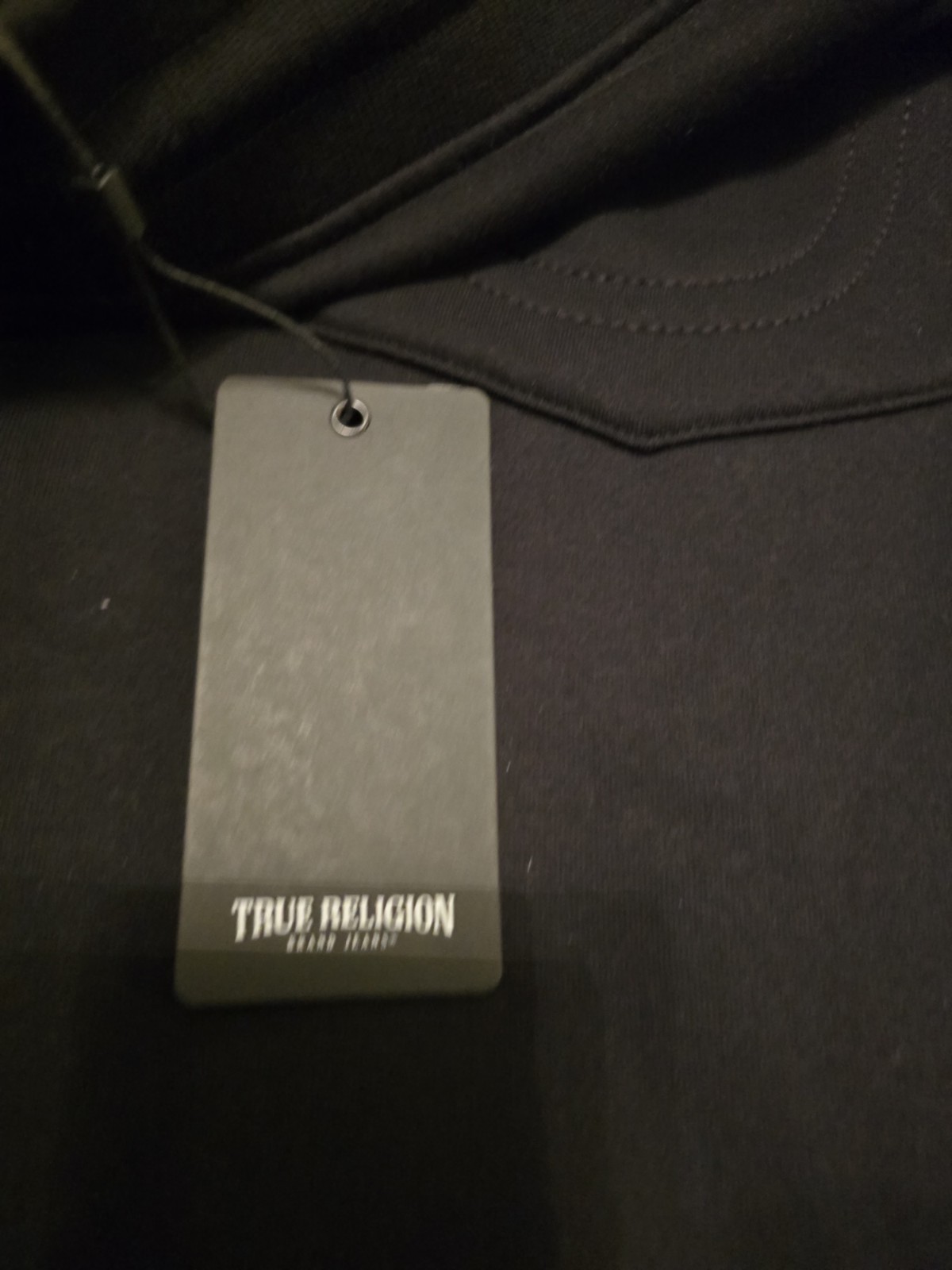 $114...True Religion size XXL Quality Straight Fleece Pant Jet Black. 700799. thumbnail 9