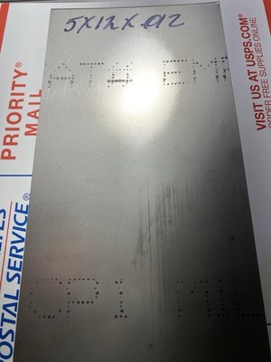 Titanium Sheet 6AL4V 5  X 12  X .012