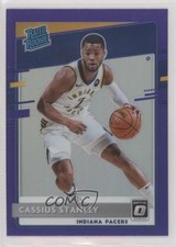 2020-21 Panini Donruss Optic Rated Rookie Purple Prizm Cassius Stanley #199 rp9