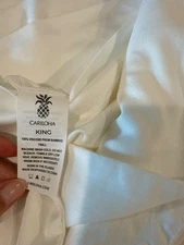Cariloha Bamboo resort WHITE King Sheet Set NEW