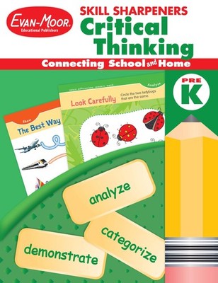 Evan-Moor Skill Sharpeners Critical Thinking, PreK Workbook, Problem Solving Sk,