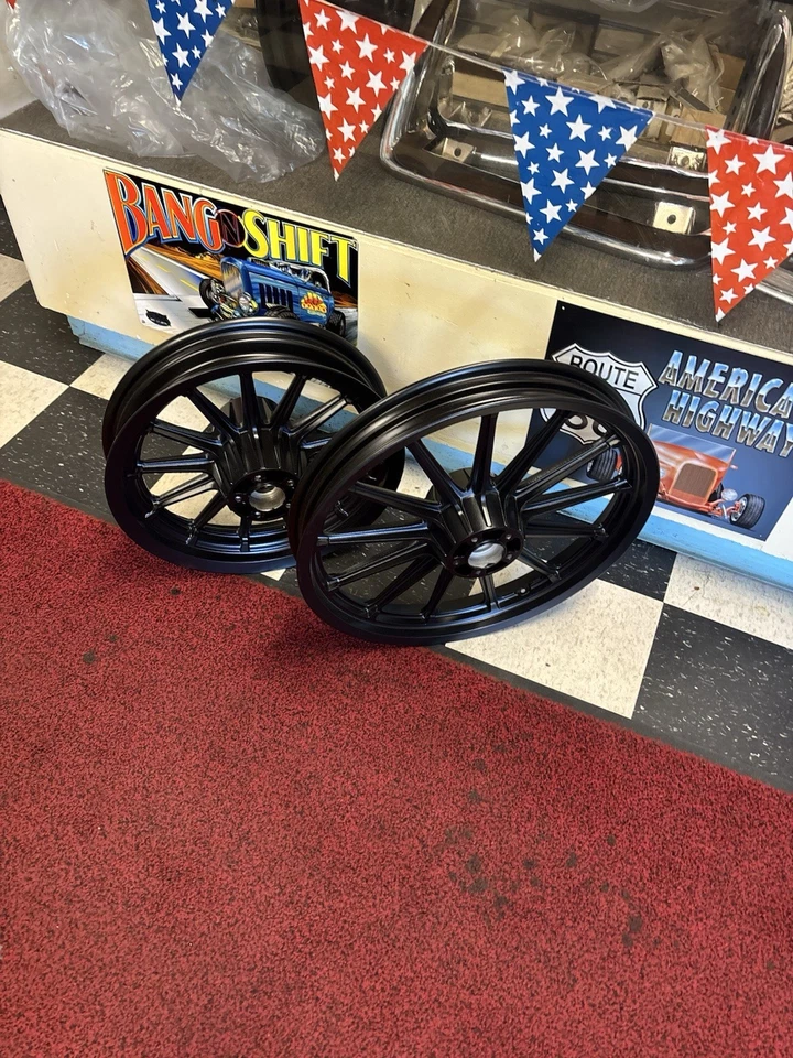Ruedas Harley Dyna Mag 16 traseras 19 delanteras 2008 a 2017 incluye 25 mm instaladas Foto 3 de 4