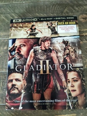 Gladiator II 2024 4K UHD Blu-ray 3-Disc Set Ridley Scott Paramount Slipcover