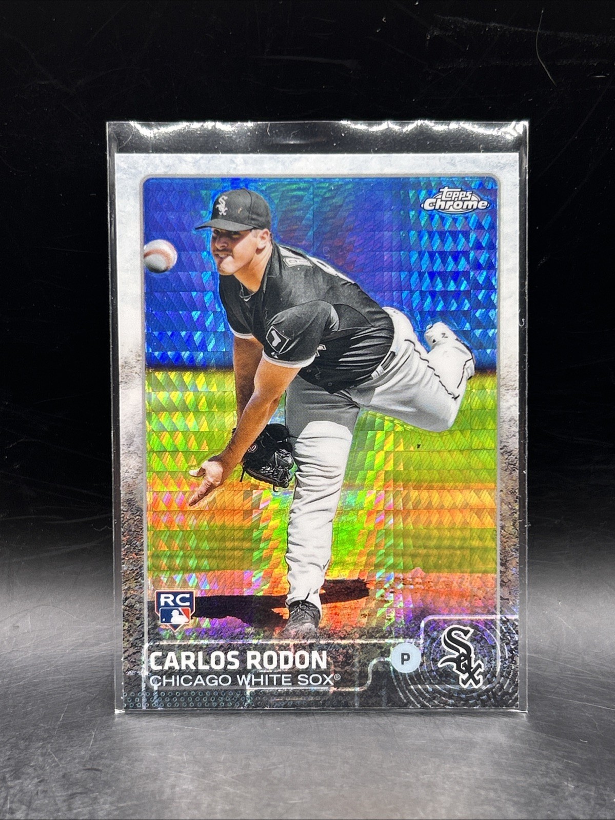 2015 Topps Chrome Prism Refractor Carlos Rodon #90 Rookie RC