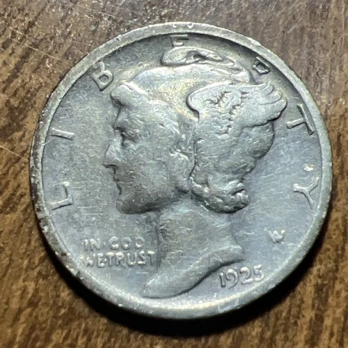 1925-S MERCURY SILVER DIME ACTUAL Coin Get Today & Save Upgrade Your Collection