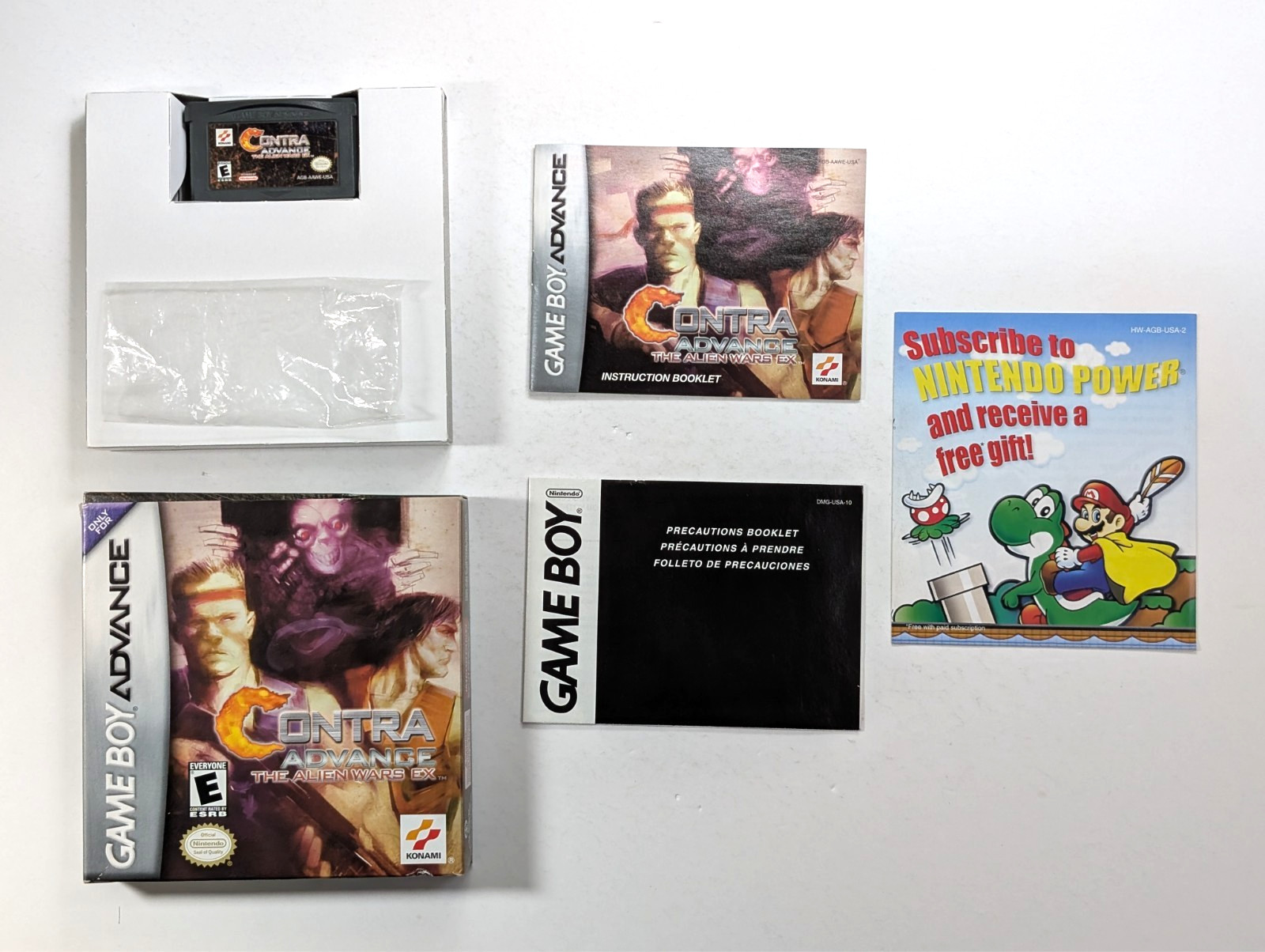 Contra Advance The Alien Wars EX Game Boy Advance in box authentic