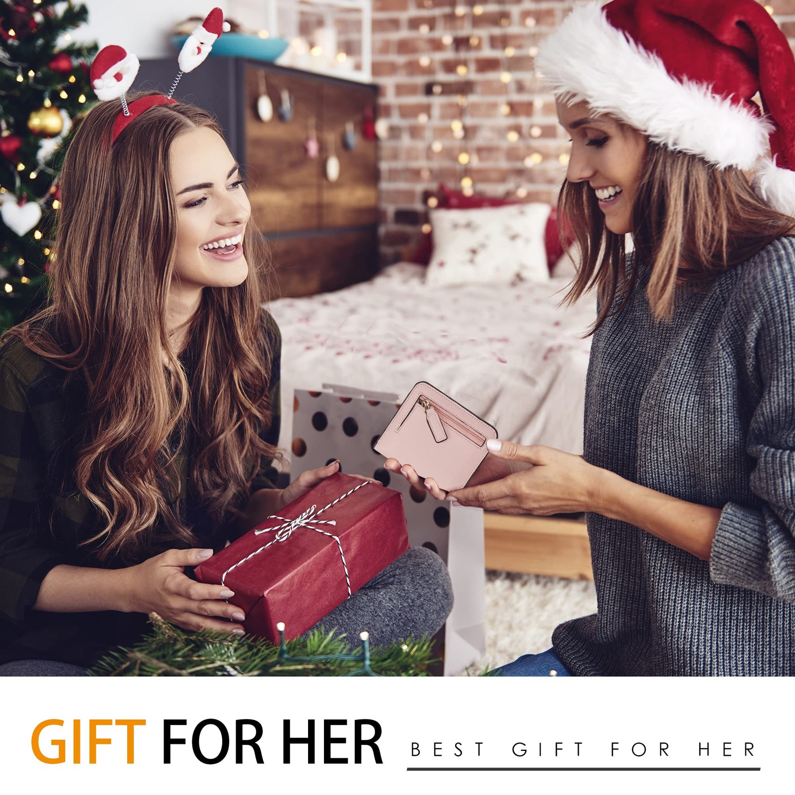 Toughergun Wallet Women Rfid Blocking Small Compact Bifold Luxury Leather Poc...