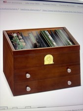 Hawthorne Village Masterpiece Railways HO Train Wood Display Cabinet- NEW