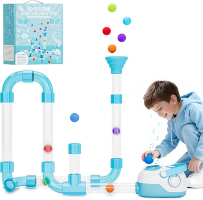 Air-Powered STEM Building Toys - Bluetooth Learning Toys with Wireless Music Pla