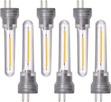 6Pack S14 LED Bulbs for Outdoor String Lights 2700K Warm White